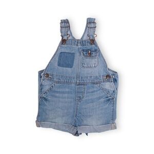 OshKosh Baby Infant Light Wash Denim Shortalls Size 18-24M